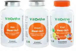 De Online Drogist Vitortho meer-in-1 man, vrouw en kind tabletten combivoordeel 3st aanbieding