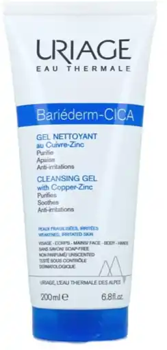 De Online Drogist Uriage bariederm cica reinigingsgel 200ml aanbieding
