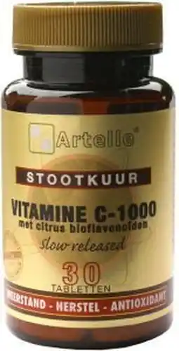 De Online Drogist Artelle vitamine c stootkuur tabletten 30st  * 30tb aanbieding