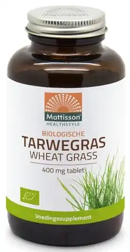 De Online Drogist Mattisson healthstyle biologische tarwegras tabletten 350tb aanbieding