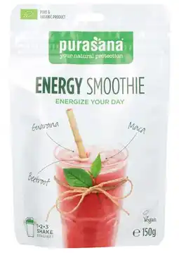 De Online Drogist Purasana energy smoothie 150gr aanbieding