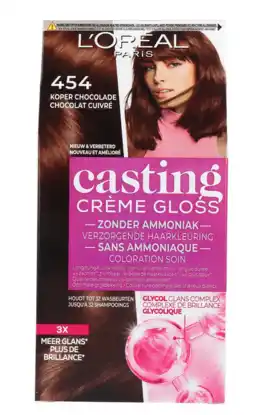 De Online Drogist L'oréal paris casting crème gloss 454 brownie 180ml aanbieding
