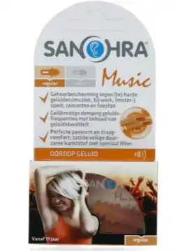 De Online Drogist Sanohra oordopjes muziek 2st aanbieding