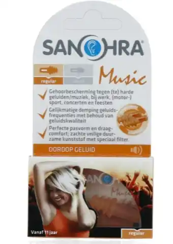 De Online Drogist Sanohra oordopjes muziek 2st aanbieding