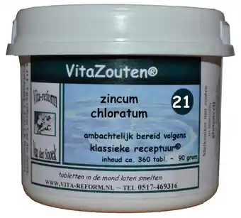 De Online Drogist Vita reform van der snoek vita reform vitazouten nr. 21 zincum chloratum muriaticum 360tb aanbieding