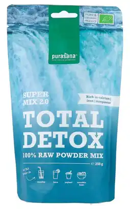 De Online Drogist Purasana total detox super mix 2.0 250gr aanbieding