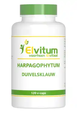De Online Drogist Elvitum harpagophytum / duivelsklauw vegicaps 120cp aanbieding
