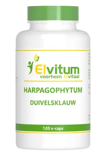 De Online Drogist Elvitum harpagophytum / duivelsklauw vegicaps 120cp aanbieding