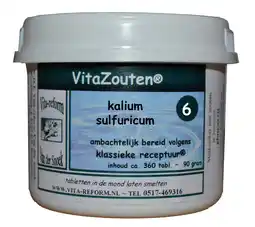 De Online Drogist Vita reform van der snoek vita reform vitazouten nr. 6 kalium sulfuricum 360tb aanbieding