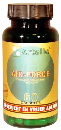 De Online Drogist Artelle air force weerstand capsules 60cp aanbieding