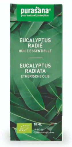 De Online Drogist Purasana etherische olie eucalyptus radiata 10ml aanbieding