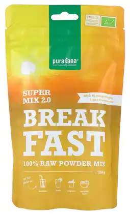 De Online Drogist Purasana breakfast raw powder 250gr aanbieding