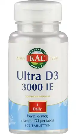 De Online Drogist Kal ultra d3 tabletten 100tb aanbieding