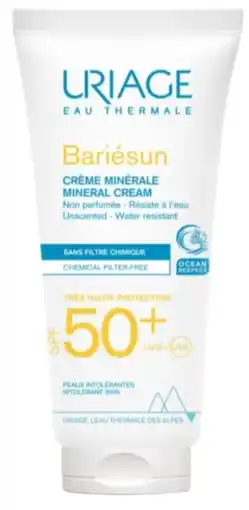 De Online Drogist Uriage bariesun minerale creme spf50+ zonder parfum 100ml aanbieding