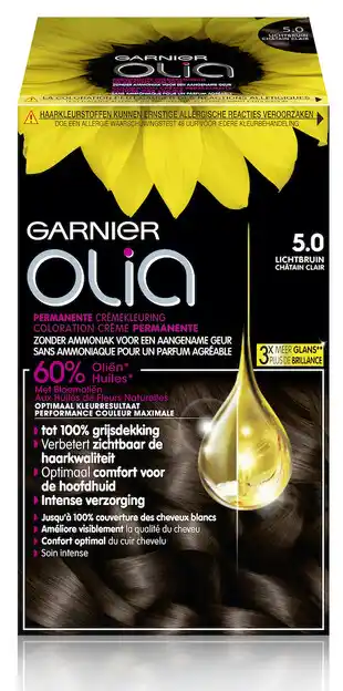 De Online Drogist Garnier olia 5.0 lichtbruin 1st aanbieding