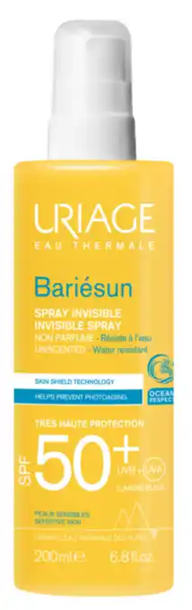De Online Drogist Uriage bariesun onzichtbare spray spf50+ ongeparfumeerd 200ml aanbieding