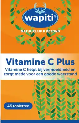 De Online Drogist Wapiti vitamine c plus tabletten 45st aanbieding