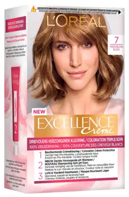 De Online Drogist L'oréal paris excellence 7 middenblond 1st aanbieding