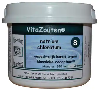 De Online Drogist Vita reform van der snoek vita reform vitazouten nr. 8 natrium chloratum muriaticum 360tb aanbieding