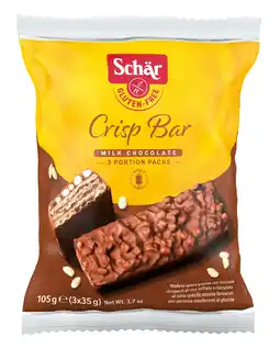 De Online Drogist Schar crisp bar melkchocolade glutenvrij 105gr aanbieding
