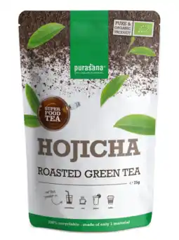 De Online Drogist Purasana hojicha raw powder 75gr aanbieding