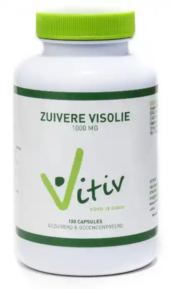 De Online Drogist Vitiv zuivere visolie 1000mg capsules 180cp aanbieding