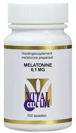 De Online Drogist Vital cell life melatonine 0,1mg tabletten 500tb aanbieding