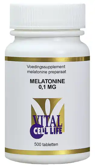 De Online Drogist Vital cell life melatonine 0,1mg tabletten 500tb aanbieding