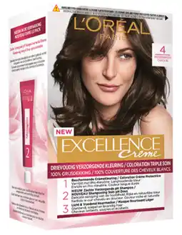 De Online Drogist L'oréal paris excellence 4 midden bruin 1st aanbieding