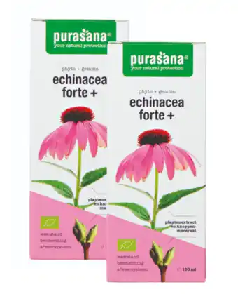 De Online Drogist Purasana echinacea forte+ druppels duoverpakking 200ml aanbieding