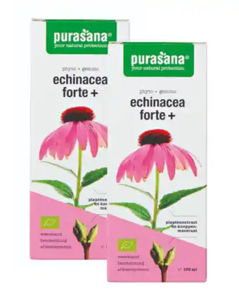 De Online Drogist Purasana echinacea forte+ druppels duoverpakking 200ml aanbieding