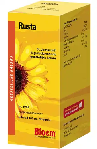 De Online Drogist Bloem rusta druppels 100ml aanbieding