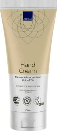 De Online Drogist Abena handcrème 75ml aanbieding