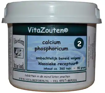 De Online Drogist Vita reform van der snoek vita reform vitazouten nr. 2 calcium phosphoricum 360tb aanbieding