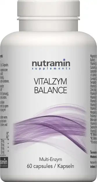 De Online Drogist Nutramin vitalzym balance capsules 60cp aanbieding