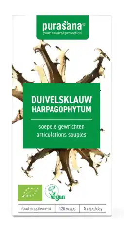 De Online Drogist Purasana duivelsklauw capsules 120vcp aanbieding