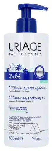 De Online Drogist Uriage baby 1st cleansing soothing oil 500ml aanbieding