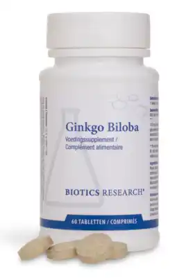 De Online Drogist Biotics ginkgo biloba (24%) tabletten 60tb aanbieding
