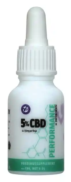 De Online Drogist Jacob hooy performance cbd 5% olie 15ml aanbieding