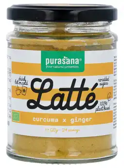 De Online Drogist Purasana latté curcuma & ginger 120gr aanbieding