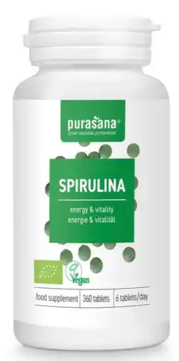 De Online Drogist Purasana spirulina tabletten 360tb aanbieding