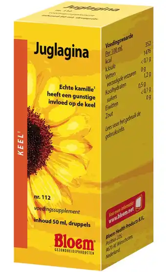 De Online Drogist Bloem juglagina druppels 50ml aanbieding