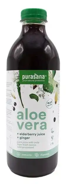 De Online Drogist Purasana aloë vera vlierbessen sap 1lt aanbieding