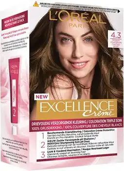 De Online Drogist L'oréal paris excellence 4.3 midden goudbruin 1st aanbieding