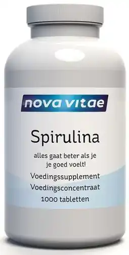 De Online Drogist Nova vitae spirulina tabletten 1000tb aanbieding