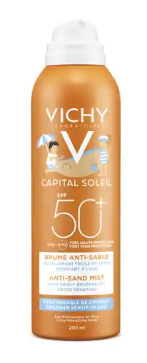 De Online Drogist Vichy capital soleil anti-zand spray kind spf50+ voor gezicht en lichaam 200ml aanbieding