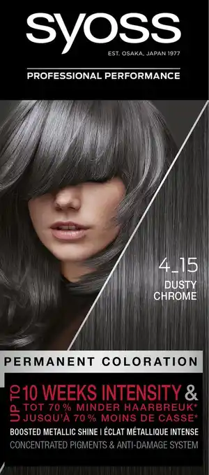 De Online Drogist Syoss permanent coloration 4-15 dusty chrome 1st aanbieding