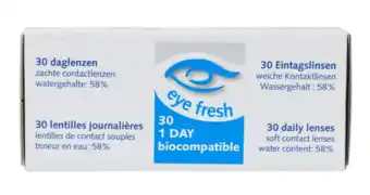 De Online Drogist Eye fresh daglenzen -6.50 30st aanbieding