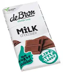 De Online Drogist De bron suikervrije tablet milk chocolate 75gr aanbieding