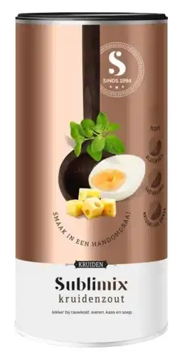 De Online Drogist Sublimix kruidenzout 175gr aanbieding
